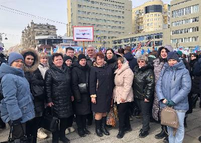10-летие Крымской весны. Специалисты минсельхоза области приняли участие в торжественном митинге-концерте  